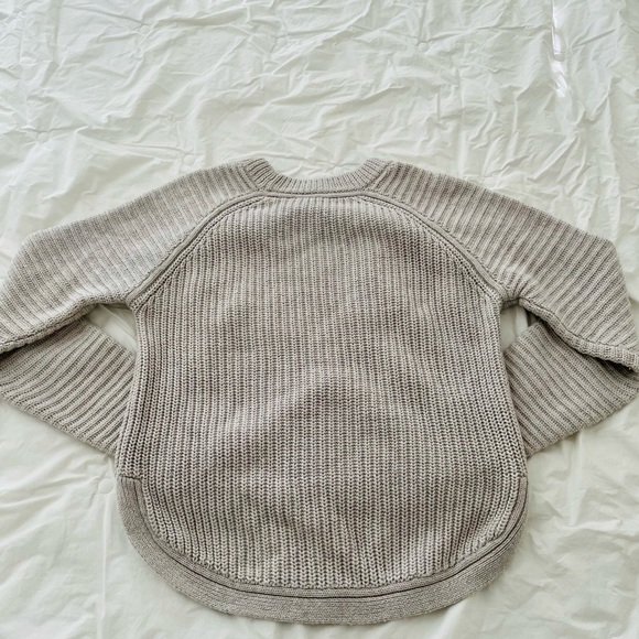 ARITZIA WILFRED ITALIAN WOOL SWEATER IN TAUPE Sz S - Picture 5 of 6